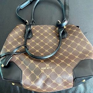 Black and brown Nine West Crossbody Bag